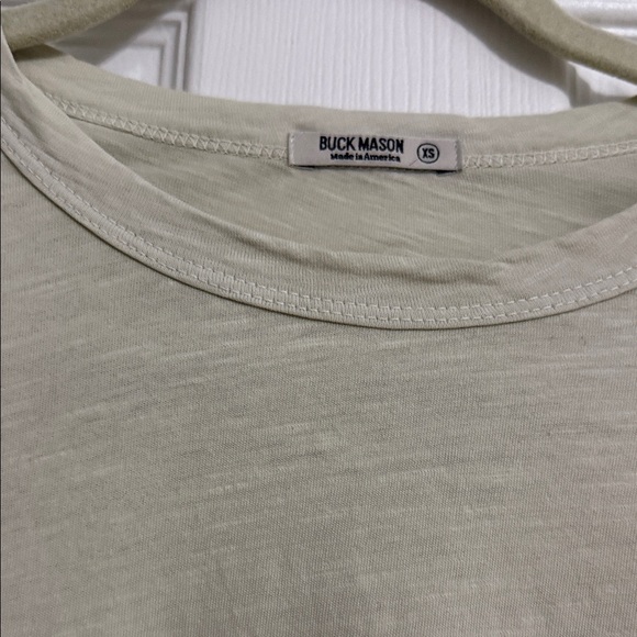 Buck Mason Light Tan Short Sleeve Tee - Picture 2 of 4